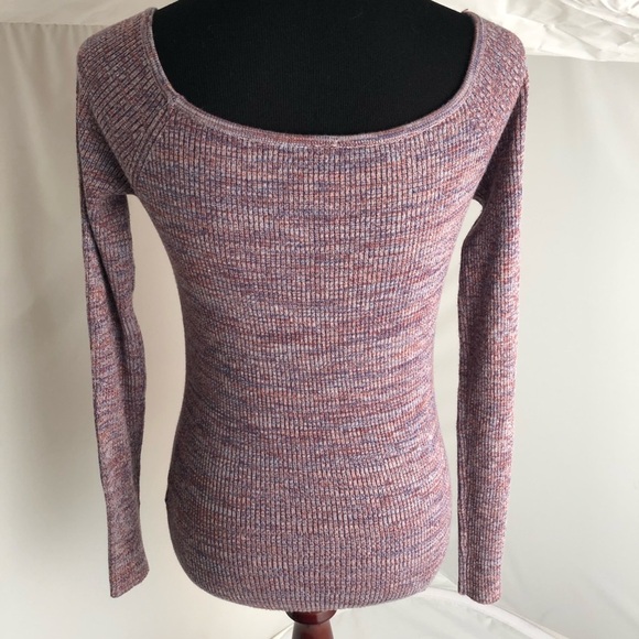 Design Lab multicolor lightweight long sleeve knit sweater L - Picture 3 of 7